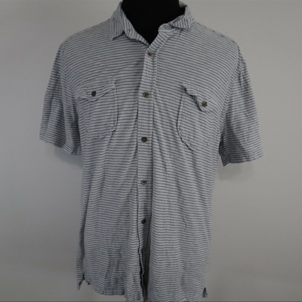 Calvin Klein Jeans Men’s Short Sleeve Button Down Shirt Size Large